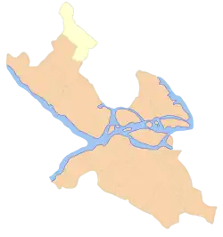 Location of Rinkeby-Kista shown in yellow