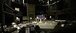 Small photo of unused TV studio, with cameras covered