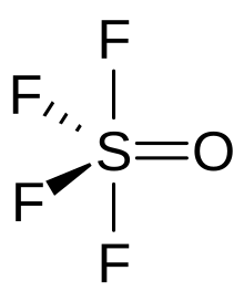 Structure of thionyl tetrafluoride