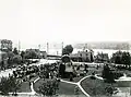 Looking west from the Old State Capitol building, circa 1895-1904.