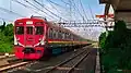 Tokyu 8500 series set 8618 with "JALITA revival" lifery serving Tanjung Priok Line, Taken on July 10, 2025