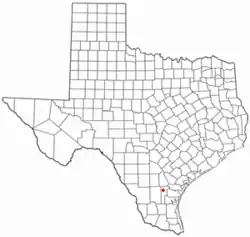Location of Owl Ranch-Amargosa, Texas