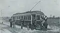 The first radial car to Jackson's Point, 1907
