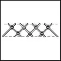 Tacked herringbone stitch