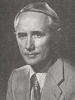 A black-and-white photograph of Tad Danielewski