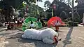Lu traditional performance at Wat Nantaram&nbsp;[th], Chiang Kham District, Thailand