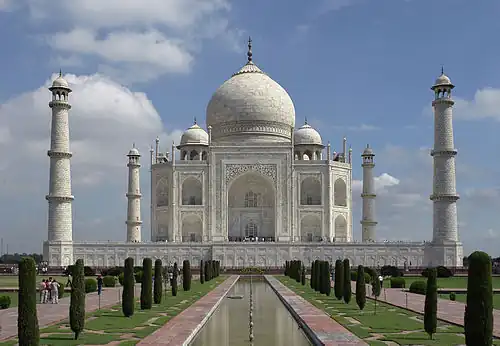 Taj Mahal, Agra, India, c.1649, by Ustad Ahmad Lahori[132]