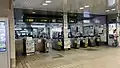 The ticket barriers in April 2018