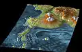3D geography of Salar de Uyuni, remainder of Lake Tauca