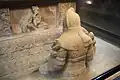 Tang tomb guardian with mountain pattern armour