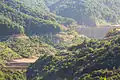 Closeup of waste rock storage area