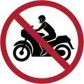 No motorcycles