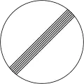 Speed limit zone ends
