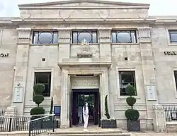 Front elevation, including pilasters and main entrance with architrave