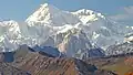 Mooses Tooth centered with Denali behind