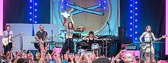 The Regrettes performing in 2022