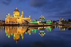 The mosque at dusk