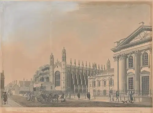 Landscape painting of the Chapel by Thomas Malton, dated 1798