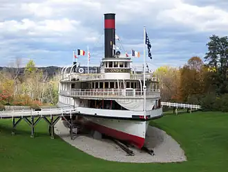 Steamboat Ticonderoga, Shelburne Museum, Shelburne, Vermont.