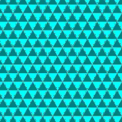 Triangular tiling (ignoring colors: p6m)