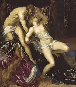 Tarquin and Lucretia (c.&nbsp;1578), Art Institute of Chicago