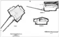 Tomb 14 necropolis of Poggio Sommavilla, section and plan on paper, archivio SBALazio Etruria meridionale.