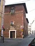 Roero tower and house of Cortanze in Via Q. Sella
