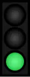 Green traffic lights