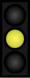 Amber traffic lights