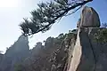 Rugged trail leading to peak of Dobongsan.