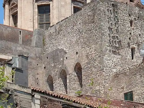 Detail of the 11th-century Norman transept