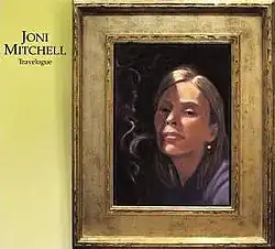 A painting of Mitchell leaning at an open window