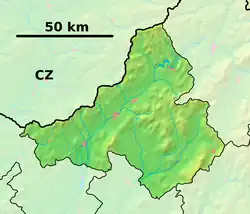 Myjava is located in Trenčín Region
