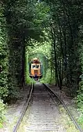 A train passing through the tunnel (2)