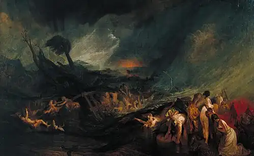The Deluge by J. M. W. Turner. 1804-1805. Tate Gallery, London