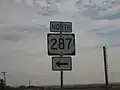 US 287 runs northwest-southeast through Childress, located equidistant from Amarillo and Wichita Falls.