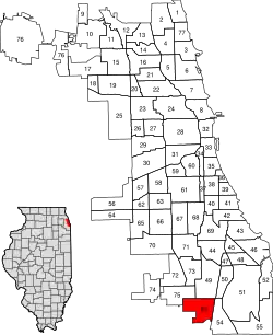 Location within the city of Chicago