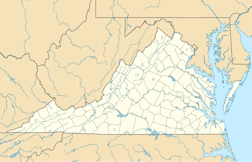 Map showing the location of Sandy Point State Forest
