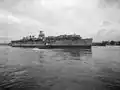 USS Saipan being reactivated for service in 1963.