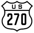 U.S. Route 270 marker