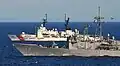 USS&nbsp;Vandegrift&nbsp;(FFG 48) and USCGC&nbsp;Mellon&nbsp;(WHEC-717) cruising side by side in the Java Sea on May 28, 2010