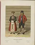 Wedding couple from Hardanger