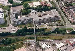 Image 30Unilever Research Laboratory at Port Sunlight (Bebington) looking west, next to the Wirral Line (from North West England)