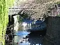 The University of Otago Stone Bridge, also known as the Union Street Bridge