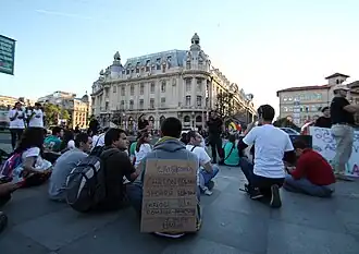 Sit-in, University Square, 15 September