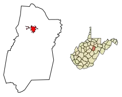 Location in Upshur County and West Virginia