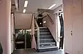 Balcony area on VIRM series 4 (Note wider stairs)
