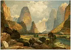 Valley of Babbling Waters, Southern Utah, (c) 1876; from the Louis Prang & Company Collection of the Boston Public Library