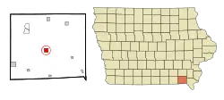Location of Keosauqua, Iowa