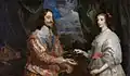 1632 portrait of Charles I and Henrietta Maria